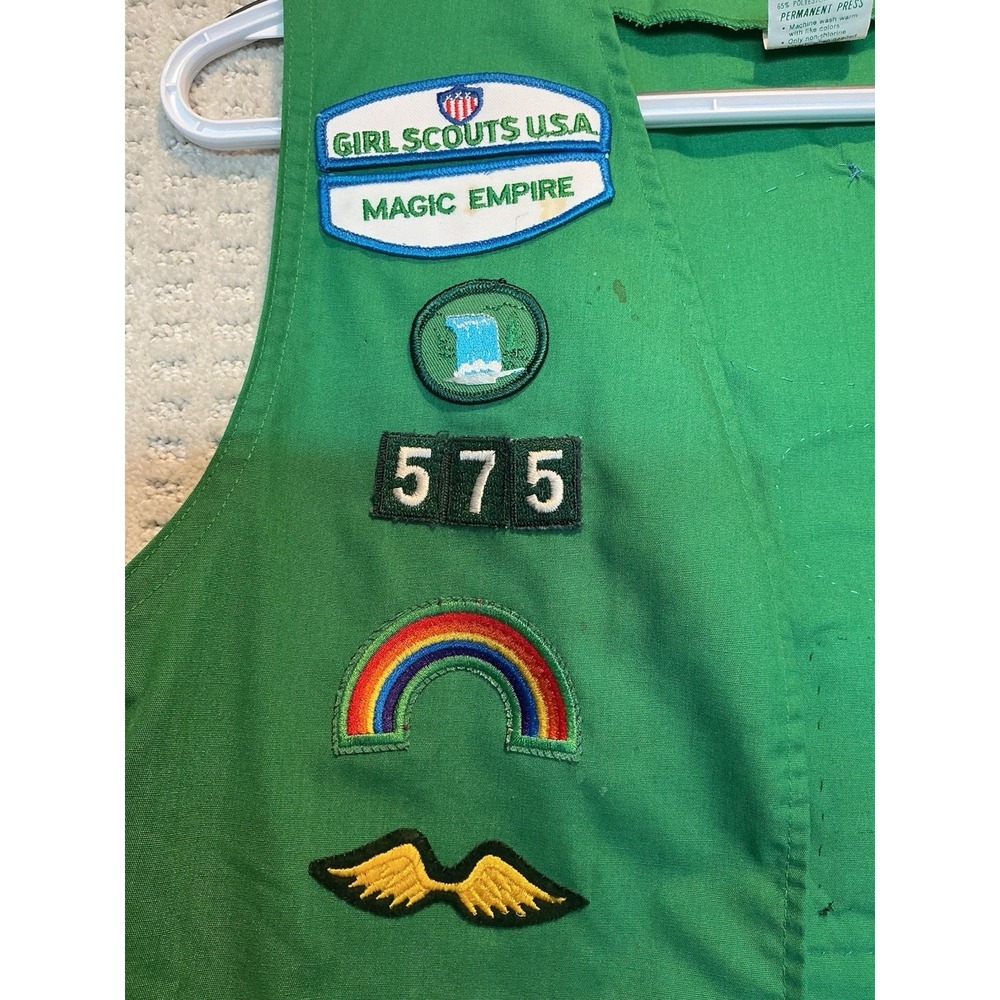 Girl Scout Vest Vintage Magic Empire Oklahoma 90's Camp Tallchief Osage County - Picture 6 of 7